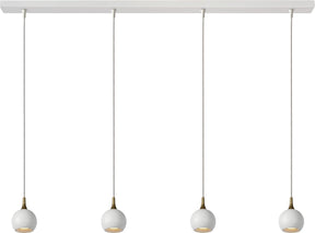 Lucide favori - hanglamp - 4xgu10 - wit