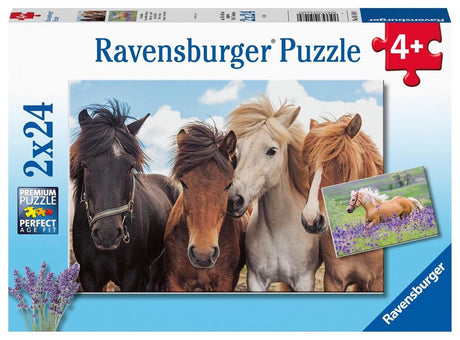 Puzzle Ravensburger Miłość Konia - 2 x 24 elementy - puzzle dla dzieci