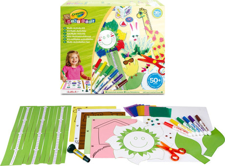 Crayola - mini kids - pakiet hobby - zestaw do rękodzieła dla dzieci - 50 sztuk