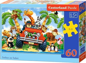 Mięczaki Castorland na safari - 60 sztuk