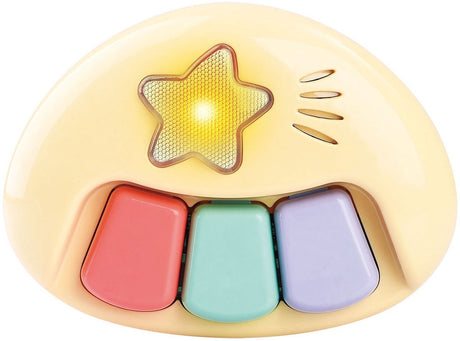 Pastelowe pianino Playgo Baby Star w kształcie gwiazdy rocka