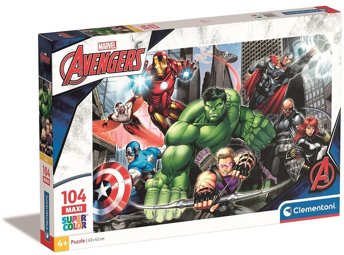 Clementoni Jigsaw Puzzle Super Color Maxi The Avengers, 104st.