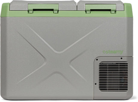 Steamy -e dual zone elektrische compressor koelbox - dual zone - 32 liter - 12v en 230v - voor auto en camping - grijs