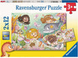 Puzzle Ravensburger małe wróżki i syreny - układanka - 2x12 elementów