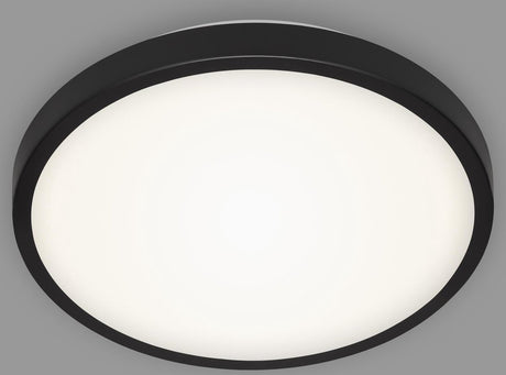 Briloner manny - lampa sufitowa led - lampa sufitowa z neutralnym białym światłem - 12w - 1200lm - 4000k - ø29 cm - czarny