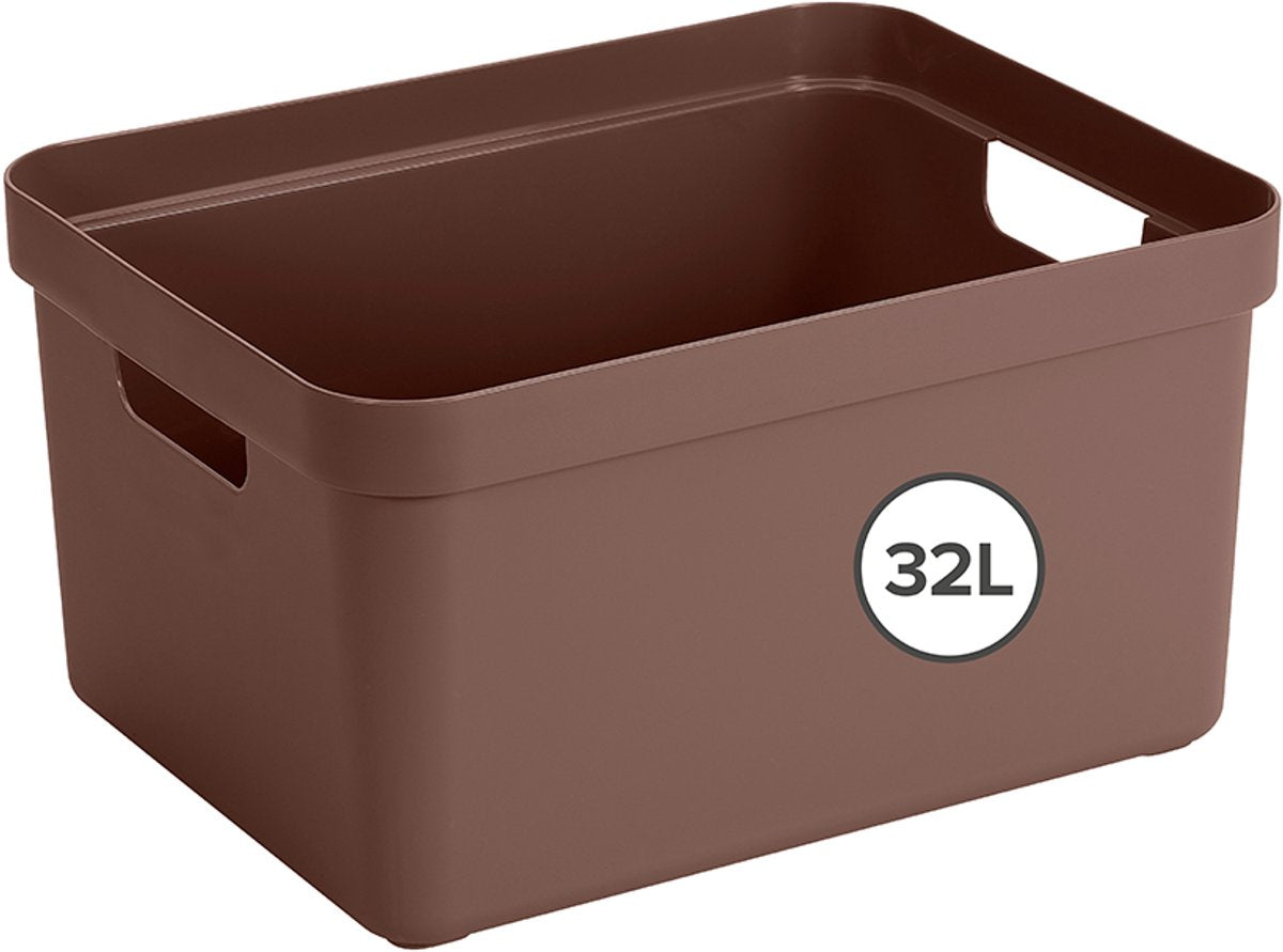 Sunware - sigma home opbergbox 32l bruin