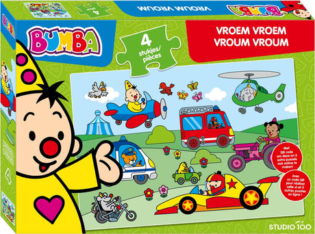 Bumba puzzle vroom vroom - 4 szt.