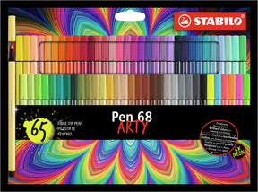 Stabilo Pen 68 - Felt -Tip Pen - Arty - Set z 65 sztukami