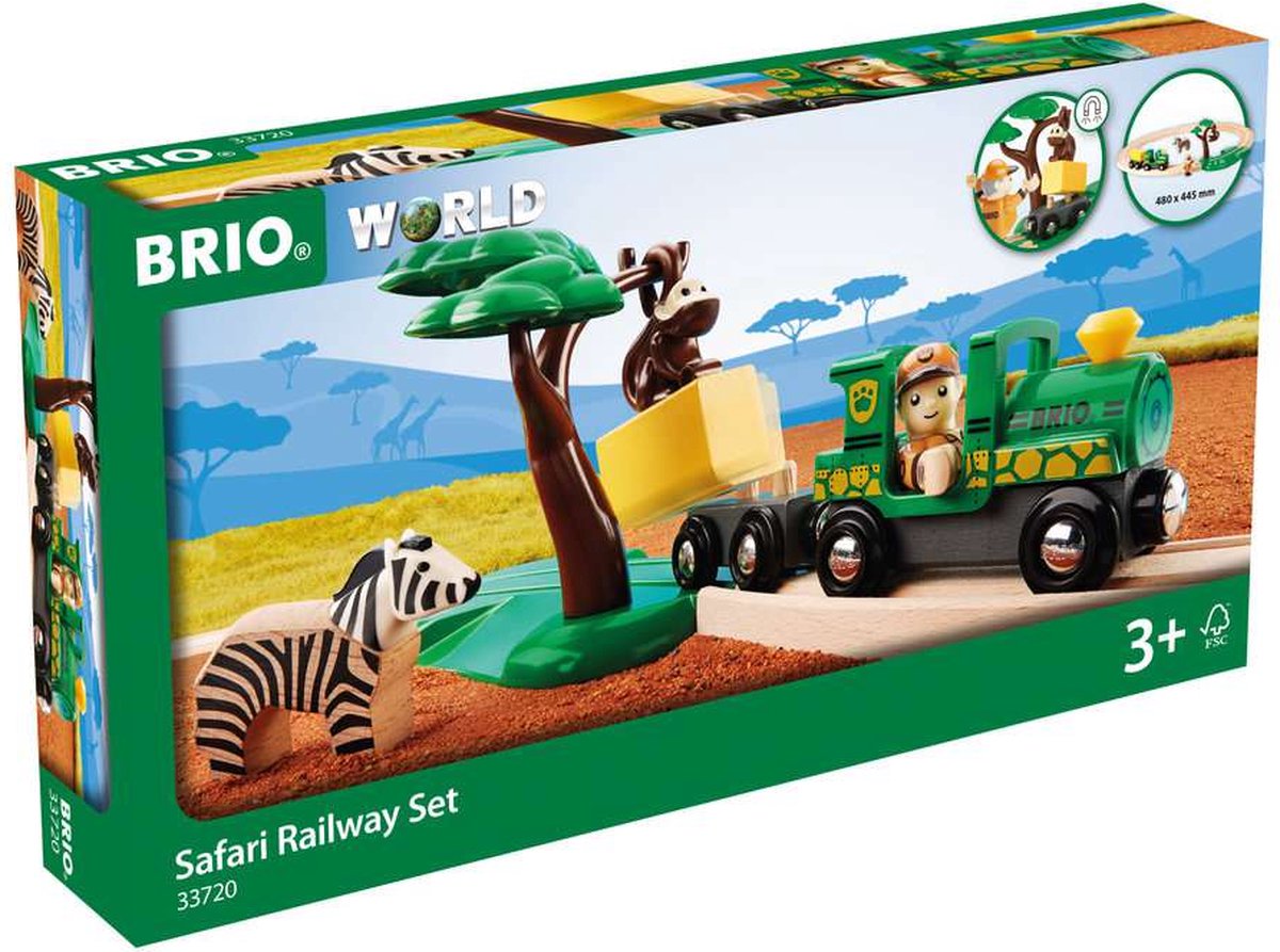 Zestaw safari kolejką Brio - 33720
