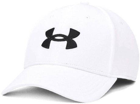 Męska czapka z daszkiem Under Armour m blitzing low str-wht - biało - czarna