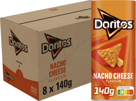 Pudełko na przekąski serowe Doritos nacho - chipsy - 8 x 140 gramów