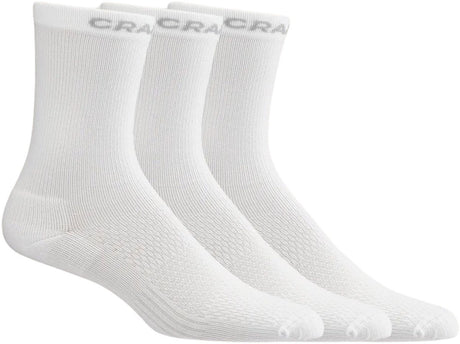Craft Active High Sock 3-pak skarpet sportowych unisex - biały