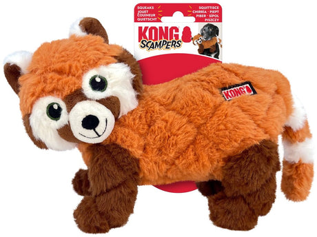 Kong scampers czerwona panda - przytulanka - 22,86x25,4x12,07 cm brązowy m
