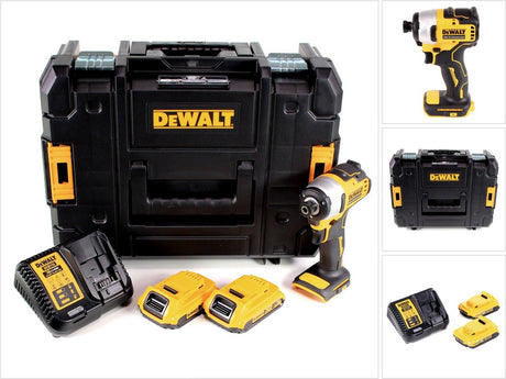 Dewalt dcf809d2t | wkrętarka udarowa akumulatorowa 18v bezszczotkowa w tstak (2x akumulator 2,0ah + ładowarka) - dcf809d2t-qw