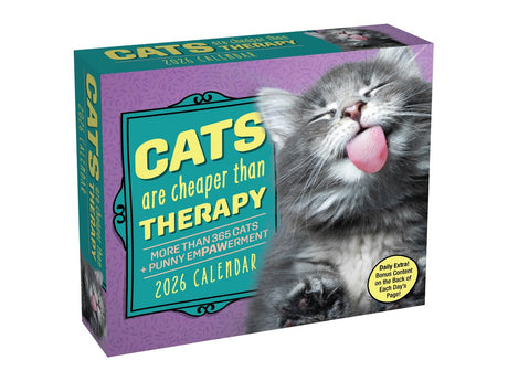 Plenty gifts cats are cheaper than therapy bureau scheurkalender 2026