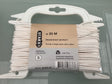 Starx . waslijn draad met nylon kern.20 meter wit. voor 8 kilo.
