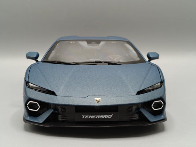 Model samochodu Bburago 1:18 – lamborghini temerario 2024 matowy niebieski