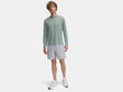 Under armour ua launch 7'' shorts-gry heren sportbroek - mod grijs wit reflective l