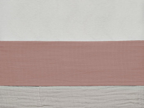 Jollein baby laken wieg 75x100cm wrinkled - rosewood