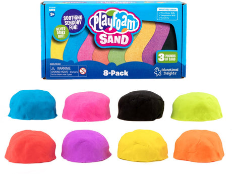 Materiały edukacyjne playfoam® piasek – 8 szt. – 3+