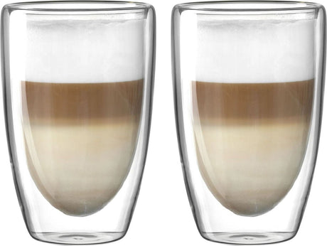 Leonardo duo dubbelwandig glas 400ml - set 2