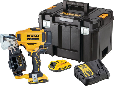 Gwoździarka Dewalt dcn45rnd2 18v Li-Ion do zestawu dekarskiego (2x akumulator 2,0ah) w tstak - 19-45mm - bezszczotkowa