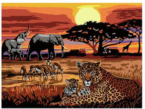 Ravensburger Crecer Malaling na numer - Krajobrazy Savannah
