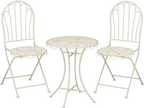 Mica decorations marseille bistroset - set van 3 - ijzer - off-white
