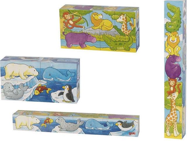 Goki drewniane puzzle safari, 5.