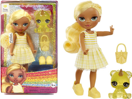 Mini lalka Rainbow High Littles - stokrotka (żółta)