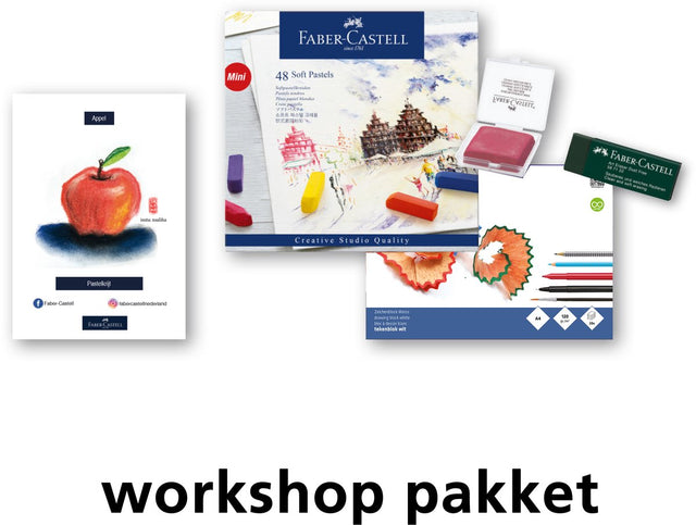 Pakiet warsztatowy kredy Faber-Castell Apple - wraz z akcesoriami - doc-ws-pak-sp4