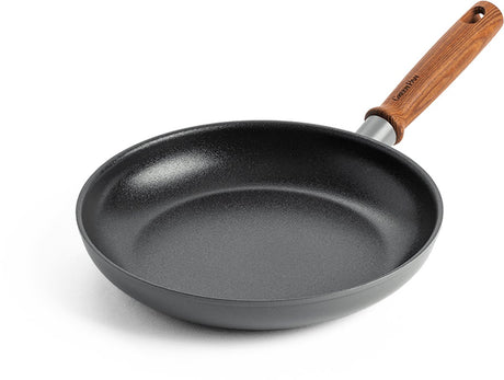 Patelnia Greenpan Mayflower Pro 24cm - szara - drewniana rączka - bez pfas