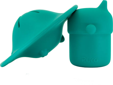 Pura my-my™ - silikon - kubek niekapek i kubek na przekąskę - 150 ml - miętowy