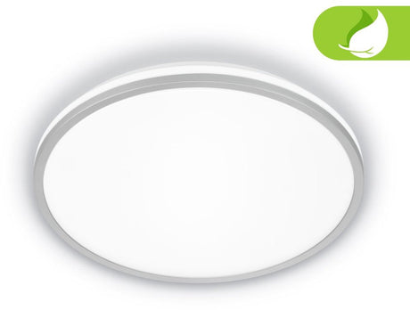 Briloner pulap a – lampa sufitowa led – lampa sufitowa ze źródłem światła eek* – światło pośrednie – światło białe neutralne – ø 33cm - chrom