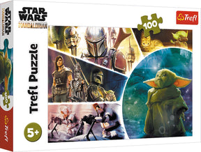 Puzzle Trefl - Star Wars Baby Yoda 100 kawałków kartonu.