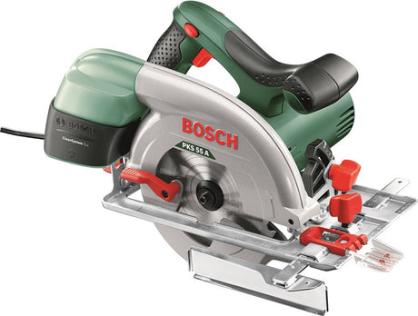 Bosch pks 55 a cirkelzaag – 1200 watt - 55 mm zaagdiepte - met 1 cirkelzaagblad