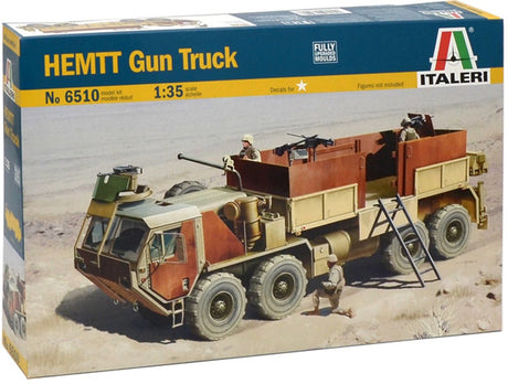 Zestaw modeli do składania pojazdów wojskowych Italeri - 6510 Hemtt Gun Truck Plastik - 1:35 - modelarstwo