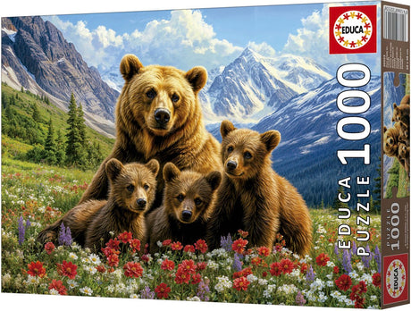 Educa - puzzle - niedźwiedzie grizzly Kanada - 1000 elementów - układanka