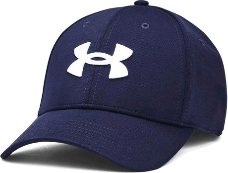 Męska czapka z daszkiem Under Armour m Blitzing Low str-blu - granatowy - biały