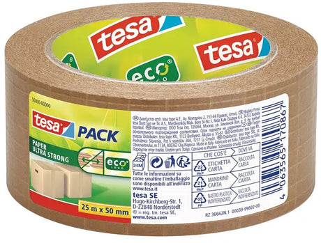 Taśma pakowa tesa 56000-00000-00, papierowa wzmocniona włóknem szklanym, brązowa