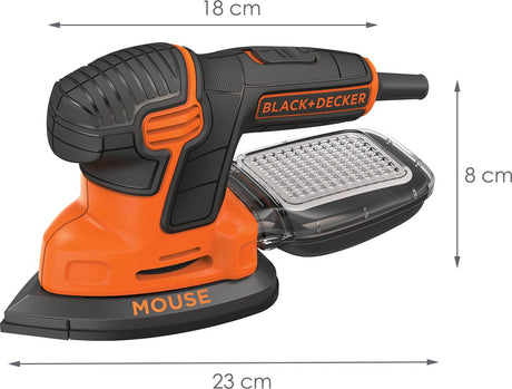 Mysz Black+decker 55w™. Rzep do mocowania papieru. system odpylania - ka2000-qs