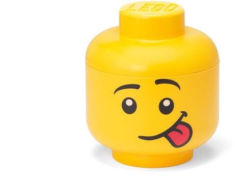 Pudełko do przechowywania Lego Iconic Head głupia 16 cm, żółta -