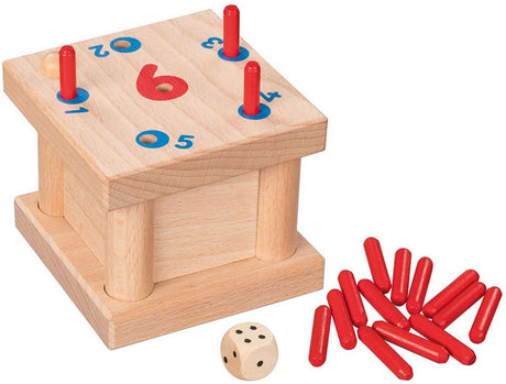 GOKI Wooden Tricky 6 Pin Game