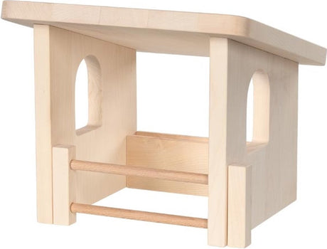 Zabawki drewniane Holztiger - schronisko dla zwierząt - 26,1x26x22,5cm - ręcznie robione