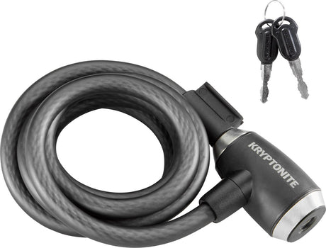 Kryptonite Kryptonite Zamek szyfrowy do roweru - zamek do patio, mebli ogrodowych, roweru dziecięcego, hulajnogi - 180 cm - stal - czarny