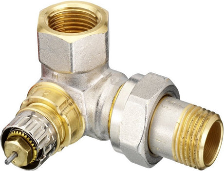 Termostatyczny zawór grzejnikowy Danfoss 1 2 podwójny kąt re kvs 0,90 m3 h ra n15