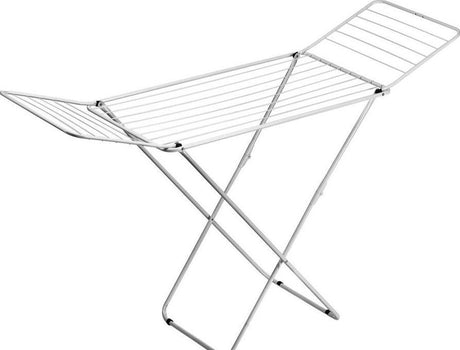 Merkloos sans marque gimi droogrek wasrek | zilver | 180 x 55 x 93 cm