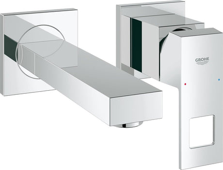 Grohe eurocube ścienna bateria umywalkowa do zabudowy - krótka wylewka - ekskluzywna część do zabudowy - chrom