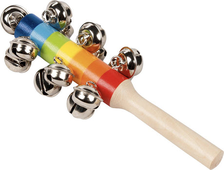 Instrument zabawkowy Goki - dzwonek - z 13 dzwonkami - drewno - 3 lata