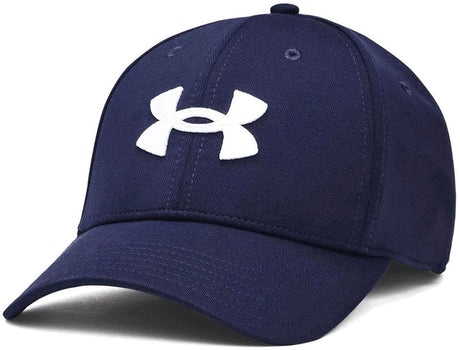 Męska czapka z daszkiem Under Armour m Blitzing Low str-blu - granatowy - biały